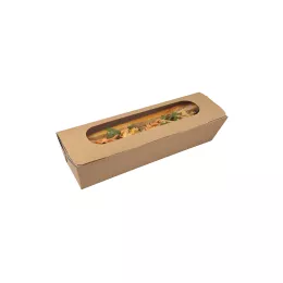 Tuck top Baguette Kraft ADBIO 274/254x80/60x62mm boite (10A01)